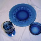 Tiara Glassware -- Crown 3 piece Table setting