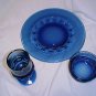 Tiara Glassware -- Crown 3 piece Table setting