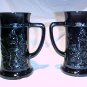 Tiara Glassware -- Black German Beer Steins (9 sets available)