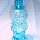 Tiara Glassware -- Blue Jolly Mountaineer Decanter