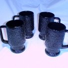 Tiara Glassware -- Black Mystique handled Coolers -- Set of 4 (2 available)