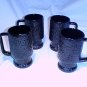Tiara Glassware -- Black Mystique handled Coolers -- Set of 4 (2 available)