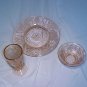 Tiara Glassware -- Sandwich place setting in Peach for 1