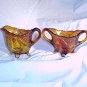 Tiara Glassware -- Sweet Pear Creamer and Sugar
