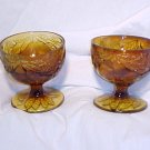 Tiara Glassware -- Sweet Pear Set of 2 Sherbert Dishes