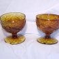 Tiara Glassware -- Sweet Pear Set of 2 Sherbert Dishes