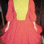 Red and Green Christmas Square Dance Dress *