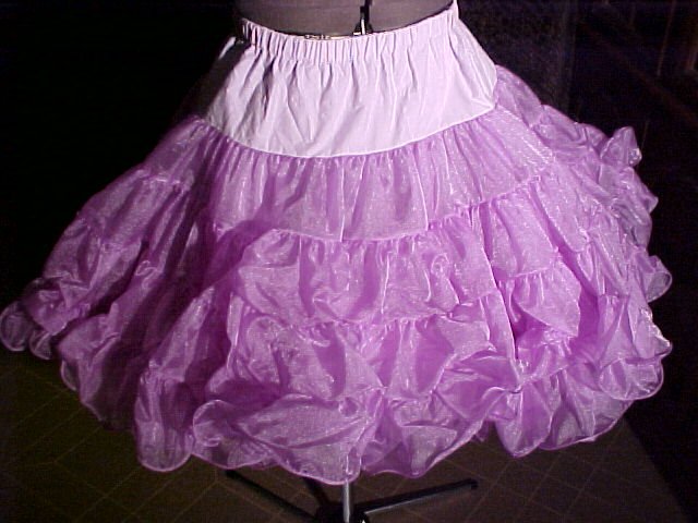 Square Dance Purple Petticoat -- very full -- Raver; Punk; and Harijuku