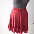 Copper Color Suede feel Square Dance Skirt *
