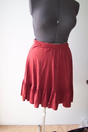 Copper Color Suede feel Square Dance Skirt *