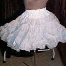 Square Dance -- White Best Petticoat -- very full -- Raver; Punk; and Harijuku *