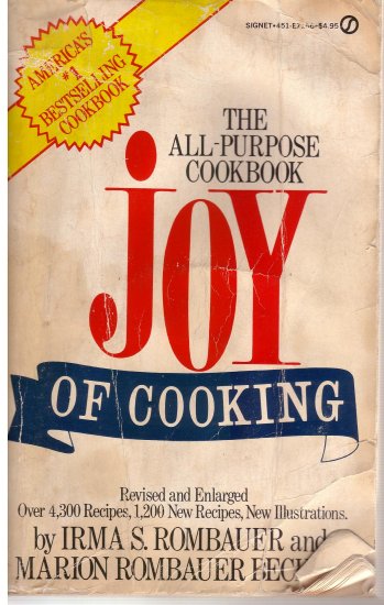 VINTAGE Joy of Cooking -- Cook Book