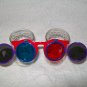 3-D Glasses -- Red Frame with Blue temples -- Childrens Multiple 3-D Glasses *