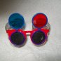 3-D Glasses -- Red Frame with Blue temples -- Childrens Multiple 3-D Glasses *