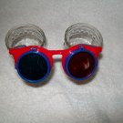3-D Glasses -- Red Frame with Blue temples -- Childrens Multiple 3-D Glasses *