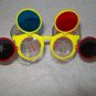 3-D Glasses -- Yellow Frame with Pink temples -- Childrens Multiple 3-D Glasses *