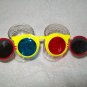 3-D Glasses -- Yellow Frame with Pink temples -- Childrens Multiple 3-D Glasses *