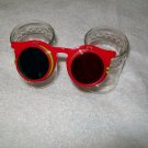 3-D Glasses -- Red Frame with pink temples  -- Childrens Multiple 3-D Glasses *