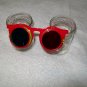 3-D Glasses -- Red Frame with pink temples  -- Childrens Multiple 3-D Glasses *
