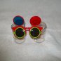 3-D Glasses -- Red Frame with pink temples  -- Childrens Multiple 3-D Glasses *