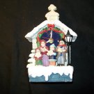 Hand Painted Carolers Clock