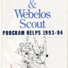 Cub Scout and Webelos Scout Program Helps -- 1993 - 1994