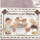 Bear Essentials -- Iron-On Transfer -- Chocolate is for Sharing - (T-Blu-L-11)