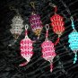 Beaded Christmas Lantern Ornaments
