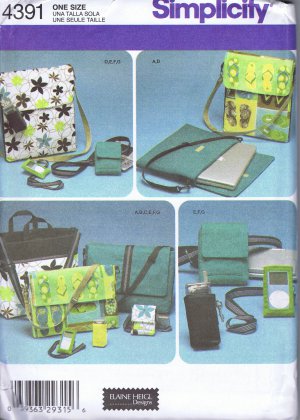 4391 Simplicity -- Computer Bags, Electronic Accessories - (T-Bla-S-13)