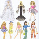 4719 Simplicity -- Barbie Doll Fashions - (T-Bla-S-13)