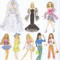 4719 Simplicity -- Barbie Doll Fashions - (T-Bla-S-13)