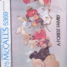 5369 McCall's -- Forest Family of Stuffed Animals - (T-Bla-S-13)