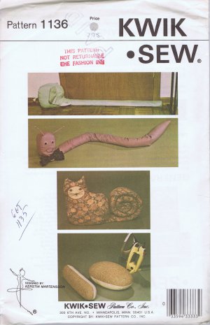 1136 Kwik Sew -- Draft Stoppers, Pressing Ham, Sleeve Roll - (T-Bla-S-13)