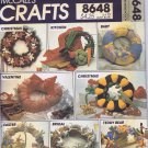 8648 McCall's -- Seasonal Wreaths - (L)