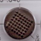 Goodyear Hard Rubber Button / Round with dotted grid *