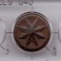 Goodyear Hard Rubber Button -- 9/16" -- 8 Pointed Star / Flower *