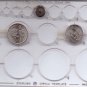 Goodyear Hard Rubber Button -- 1/2" -- 8 Pointed Star / Flower *