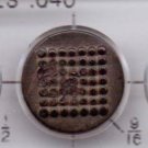Goodyear Hard Rubber Button / Round with dotted grid *