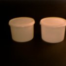 Tupperware -- Medium White Canisters -- set of 2 (L)