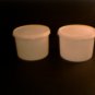 Tupperware -- Medium White Canisters -- set of 2 (L)