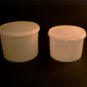 Tupperware -- White Canisters -- set of 2 (L)