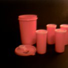 Tupperware -- Orange Juice Container with 4 glasses + lids for all five containers (B-1)