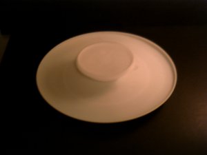 Tupperware -- Large Platter with Snap in Chip Bowl (B-1)