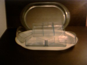 Tupperware -- VEGETABLE TRAY MULTI-SECTION (b-1)