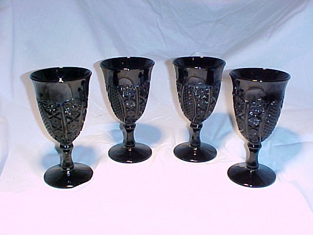 Tiara Glassware -- Black Monarch Wine Glasses