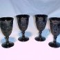 Tiara Glassware -- Black Monarch Wine Glasses