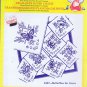 3437 - Butterflies for Linens  - Aunt Martha's Hot Iron Transfer - (T-Bla-L-16)