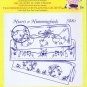 3880 - Hearts and Hummingbirds - Aunt Martha's Hot Iron Transfer - (T-Bla-L-16)