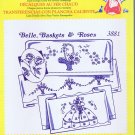 3881 - Belle Baskets and Roses - Aunt Martha's Hot Iron Transfer - (T-Bla-L-16)