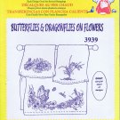 3939 - Butterflies and Dragonflies on Flowers - Aunt Martha's Hot Iron Transfer - (T-Bla-L-16)